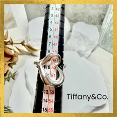 磨き済 Tiffany&Co. ティファニー オープンハート リング 10号 シルバー 925 G26-093