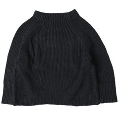 DEMYLEE デミリー DAPHNE SWEATER コットン畦編みボトルネックニット S BLACK(スミクロ) セーター ミドルゲージ プルオーバー トップス g14799
