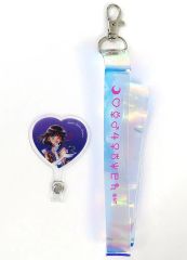 [Used] Mobile Accessories: Super Sailor Saturn Phone Tab & Strap "Pretty Guardian Sailor Moon x Meiji 3rd & 4th Edition"