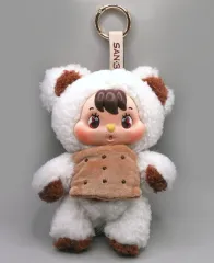 【中古】ぬいぐるみマスコット・ぬいぐるみバッジ Chocolate Sandwich Cookie(クマ) 「BLINDBOX LITTLE BUNS Melting Together(メルティングトゥギャザーシリーズ) ぬいぐるみストラップ」