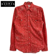 RRL　ダブルアールエル　バンダナ柄 コットンポプリン ウエスタンシャツ　S