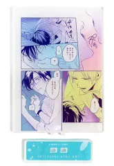 【中古】アクリルスタンド・アクリルパネル C.達成＆稔世 コマリル(コマアクリルスタンド) 「百瀬あん先生 舌先から恋 発売記念×Gratte animatecafe」