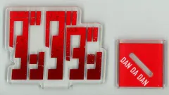 【中古】アクリルスタンド・アクリルパネル ダンダダンロゴ アクリルスタンド 「一番くじ ダンダダン ～オカルティックバトル、開幕!～」 F賞