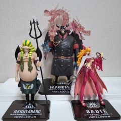ワンピース 3人 ハンニャバル ドミノ サルデス フィギュア ガレージ
