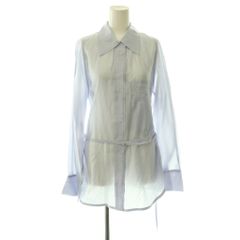 ロウクラシック LOW CLASSIC SEE-THROUGH BACK STRAP SHIRTシャツ ブラウス シアー S サックスブルー LW251 BL01UL /CX ■OS ■SH