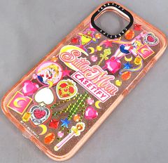 [중고] 휴대 재킷 커버 세일러 문 Stickermania Case (iPhone13 대응) 핑크 [CASETiFY × 미소녀 전사 세일러 문]