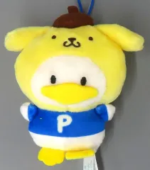 【中古】ぬいぐるみマスコット・ぬいぐるみバッジ あひるのペックル プリンになりきりマスコット 「はぴだんぶい」