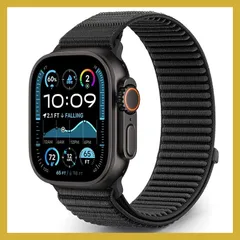 Aizgalxor 編み込みループ バンド 対応 Apple Watch Ultra 49mm 46mm 45mm 44mm 42mm 41mm 40mm 38mm、スポーツ ナイロン バンド 対応 iWatch Ultra 3/2/1 Series 11/1