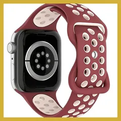 アップルウォッチ バンド 蒸れない Apple Watch バンド 夏 38mm 40mm 41mm 42mm 44mm 45mm 46mm 49mm 通気性 スポーツシリコンストラップリスト 柔らかい シリコン素材 防汗 交換バンド Ultra/Ultra