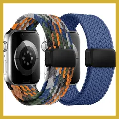 [HinZann] アップルウォッチ バンド ナイロン マグネット Apple Watch 38mm 40mm 41mm 対応 2個セット