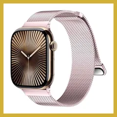 MRVOEBC ステンレス バンド 対応 Apple Watch Ultra 49mm 46mm 45mm 44mm 42mm 41mm 40mm 38mm、チタンループ交換用バンド 対応 iWatch Series 10/9/8/7/6/5/4/3/2/1/