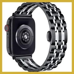 SEURE コンパチブル Apple Watch バンド 45mm 44mm 42mm 41mm 40mm 38mm,ステンレス製 時計バンド調節可能な金属の取り替えのApple Watch バンドブレスレット iWatch Series 7/6/5/4/3/