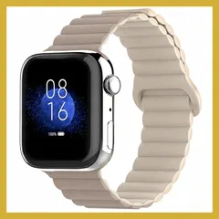 [スマート良品] アップルウォッチ バンド マグネット シリコン 柔らかい レディース メンズ バンド おしゃれ アップルウォッチ ベルト 38mm 40mm 41mm 42mm 44mm 45mm 49mm sc028 (42mm/44mm/45mm/49m