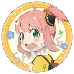 [Used] Badge Bins Anya Forger (close-up/yellow outfit) "TV Anime SPY×FAMILY Trading Can Badge: Spring Outing"