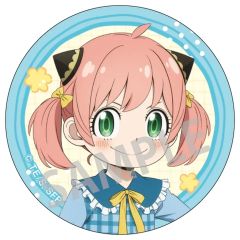 [Used] Badge Bins Anya Forger (close-up/blue outfit) "TV Anime SPY×FAMILY Trading Can Badge: Spring Outing"