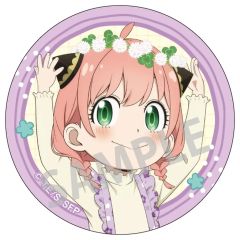 [Used] Badge Bins Anya Forger (Up/Purple Outfit) "TV Anime SPY×FAMILY Trading Can Badge: Spring Outing"