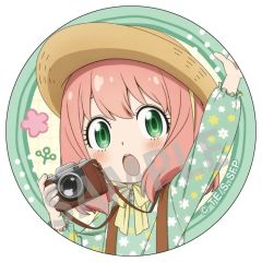 [Used] Badge Bins Anya Forger (updo/green outfit) "TV Anime SPY×FAMILY Trading Can Badge: Spring Outing"