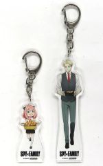 [Used] Keychain [Single Item] Lloyd Forger & Anya Forger Original Illustration Acrylic Keychain (Set of 2) "Blu-ray/DVD SPY×FAMILY Season 3" Rakuten Books Complete Set Purchase Bonus