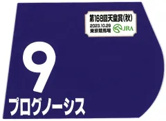 【中古】置物・装飾品 プログノーシス(第168回天皇賞(秋)) 出走馬ミニゼッケン