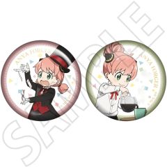 [Used] Badge Bins Anya Forger (Magician & Barista) Pin Badge Set "SPY×FAMILY"