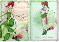 [Used] Clear File Sailor Jupiter A4 Clear File Set (2 pieces) "Ichiban Kuji Pretty Guardian Sailor Moon Eternal Movie ~Princess Collection~" Prize F