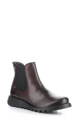 フライロンドン レディース シューズ ブーツ・レインブーツ チェルシーブーツ チェルシー Fly London Salv Chelsea Boot Wine Rug ワイン