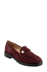 トロッターズ レディース シューズ スリッポン・ローファー Trotters Femi Loafer Oxblood Suede オックスブラッド