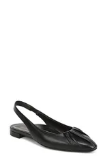 バイオニック レディース シューズ パンプス Vionic Gabriella Slingback Flat Blackleather