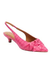 コンフォートビュー レディース シューズ ヒール Comfortview The Tia Slingback Pink Croco ピンク