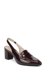 ライフストライド レディース シューズ ヒール ローファー LifeStride Angel Slingback Pointed Toe Loafer Pump CHOCOLATE PLUM プラム