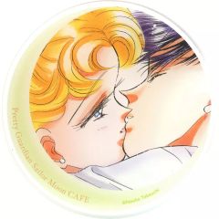 [Used] Coaster: Tuxedo Mask & Usagi Tsukino (Light Green Frame) "Pretty Guardian Sailor Moon SAILOR MOON CAFE in MARBLE GALLERY CAFE Trading Acrylic Coaster"