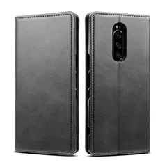 【新品】 Rssviss Xperia 1 ケース 手帳型 6.5 inch適応 ブラック