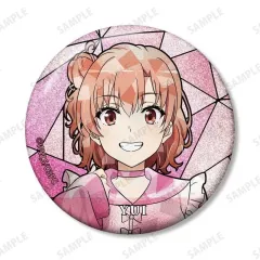 【中古】バッジ・ビンズ 由比ヶ浜結衣(かわいい私服) 「やはり俺の青春ラブコメはまちがっている。完 描き下ろし 和風メイド服ver.＆アメリカンダイナーver.＆かわいい私服ver. トレーディング Aure Glass グリッター缶バッジ」