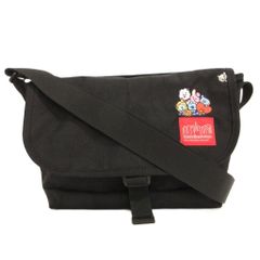 Manhattan Portage BT21 Messenger Bag, Shoulder Bag, Crossbody Bag, Embroidered, Black