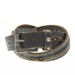 【NICOLECLUBFORMEN】スタッズ レザーベルト