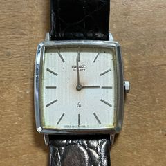 SEIKO セイコー クォーツ スクエア 2620-5370 ヴィンテージ メンズ 不動 社外ベルト
