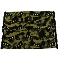 ゴッドセレクショントリプルエックス ×アベイシングエイプ A BATHING APE  GX-A24-BAGD-03 カモ柄ラグマット メンズ
