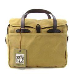 美品 FILSON フィルソン ブリーフケース Original Briefcase USA製 11070256 Tan 47000757
