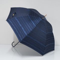 完全遮光折日傘 芦屋ロサブラン USED品 2段折ミドル コンビ ネイビー