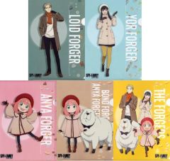[Used] Clear File Set of 5 Types - A4 Clear File - "SPY×FAMILY CODE: White x Gusto" Movie Version - Bonus for Ordering Selected Menu Items - Part 1