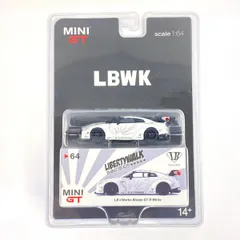 【未開封】MINI GT 1/64 LB★WORKS ニッサン GT-R R35 タイプ1 リアウイング バージョン 1+2 ホワイト MGT00064-LB ミニカー