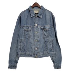 【中古品】 ARMANI JEANS アルマーニ・ジーンズ 90S DENIM SHIRT JACKET デニム シャツ ジャケット トップス 長袖 【146-260918-ya-27-izu】