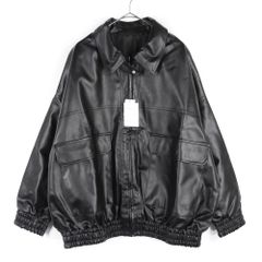 GRL ze863 襟2Way オーバーサイズ レザーブルゾン #3293 グレイル