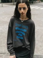 CREDONA/クレドナ パーマネント ロングスリーブ Tシャツ (Street Luxury)