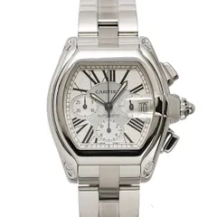カルティエ Cartier ロードスター クロノグラフ W62019X6 メンズ 腕時計 デイト シルバー オートマ 自動巻き ウォッチ Roadster 90331228