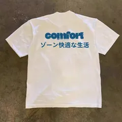 新品 送料無料 comfort zone 両面プリント T シャツ 和文ロゴ 文字グラフィック シンプル ストリート ミニマル デザイン T シャツ