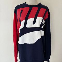 CSM512 PUMA プーマ ビックロゴ スウェットトップス ネイビー Lサイズ ネイビーレッド 服