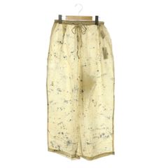 タカラジマセンコウ 宝島染工 シル混 ラフタックパンツ ワイドパンツ ドロスト Cold Stone 薄手 ベージュ チャコール /ES ■OS ■SH