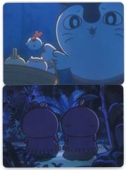 [Used] Character Cards (Collection)Ill Witch(First Meeting) / Hitoha & Futaba (Night) "Movie Chiikawa: Something Small and Cute - The Secret of Mermaid Island Trading Scene Card Set of 2"