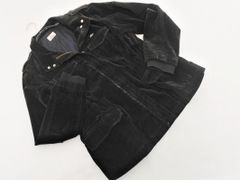 LACOSTE ラコステ ベロア スタンドカラー ジャケット size40/黒 ◇■ メンズ